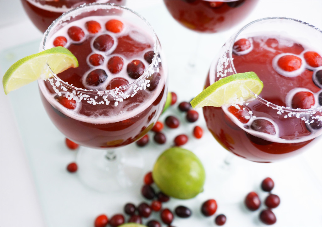 Cranberry And Lime Margaritas