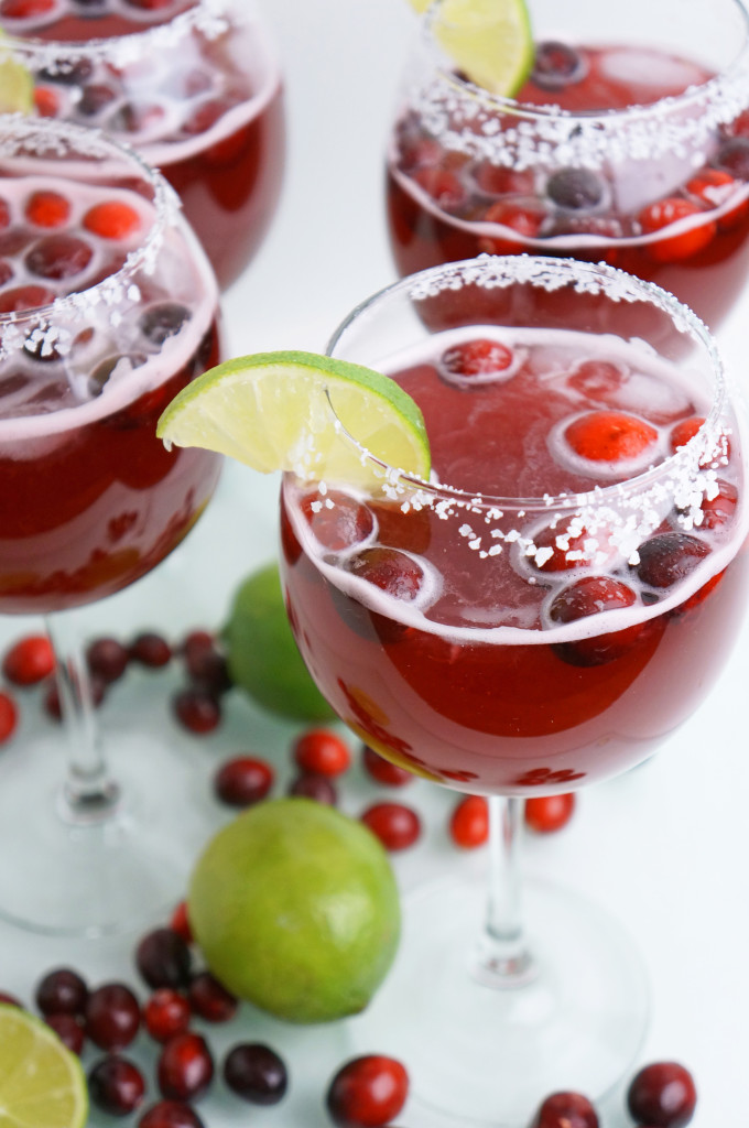 Cranberry And Lime Margaritas