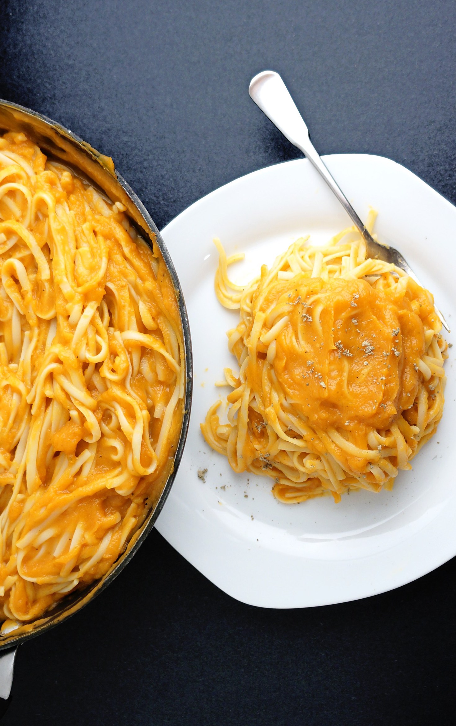 Creamy Vegan Butternut Squash Linguine With Sage