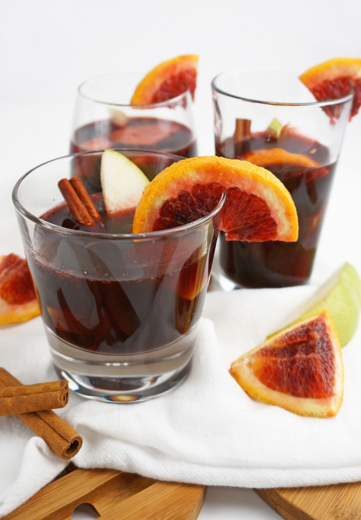 Blood Orange Mulled Bourbon Frisker Cocktail