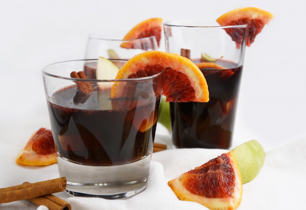 Blood Orange Mulled Bourbon Frisker Cocktail