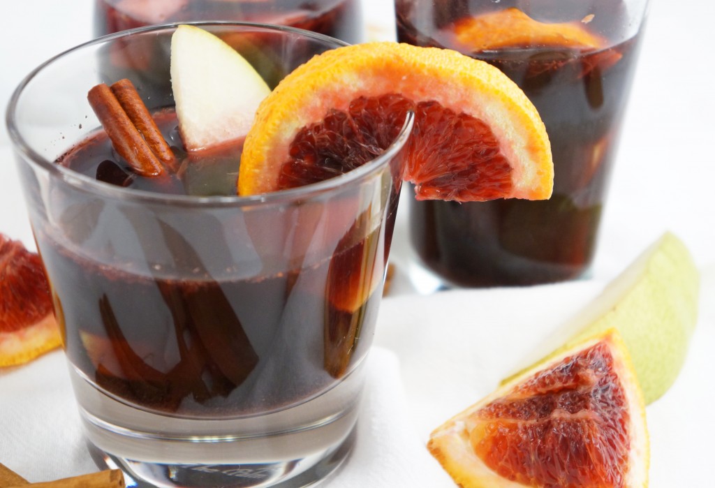 Blood Orange Mulled Bourbon Frisker Cocktail