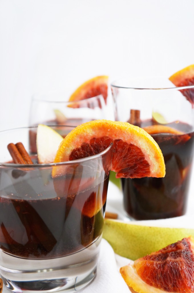 Blood Orange Mulled Bourbon Frisker Cocktail