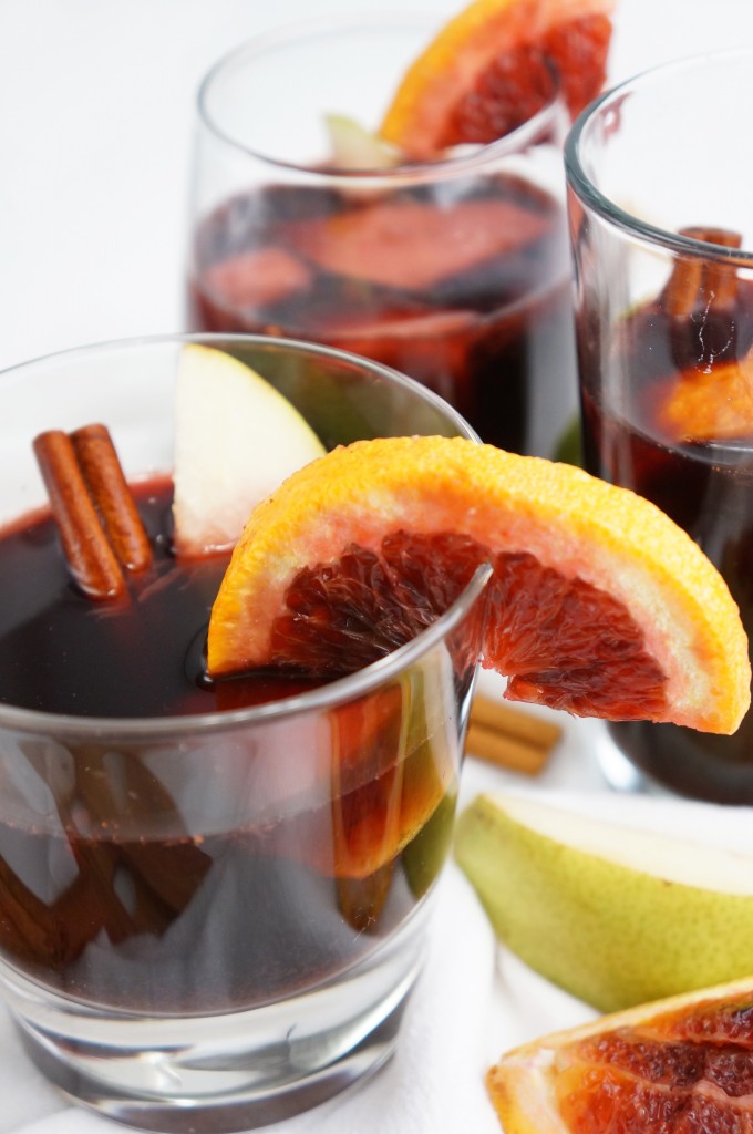 Blood Orange Mulled Bourbon Frisker Cocktail