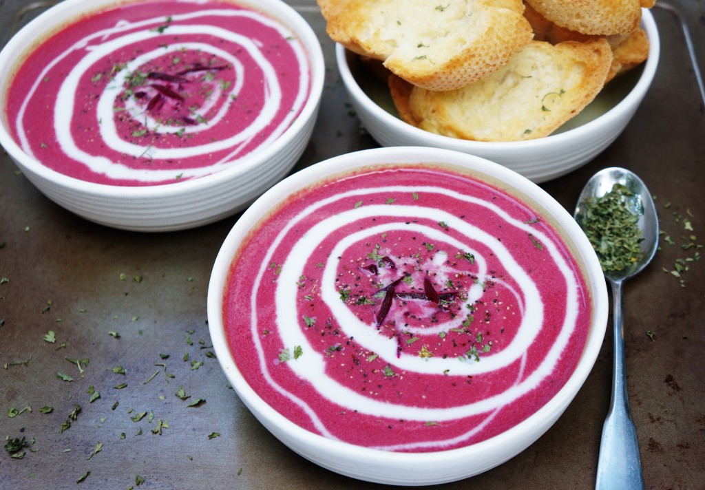 Creamy Beet and Ginger Dairyless Soup
