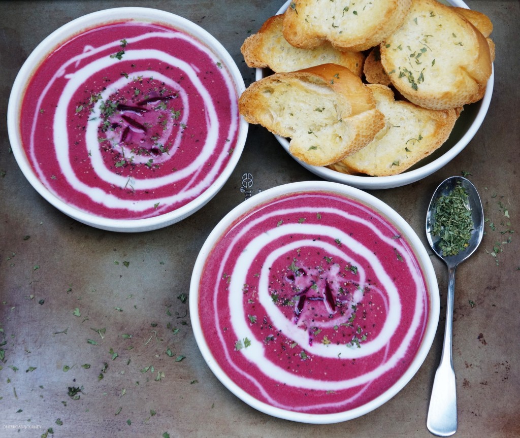 Creamy Beet and Ginger Dairyless Soup