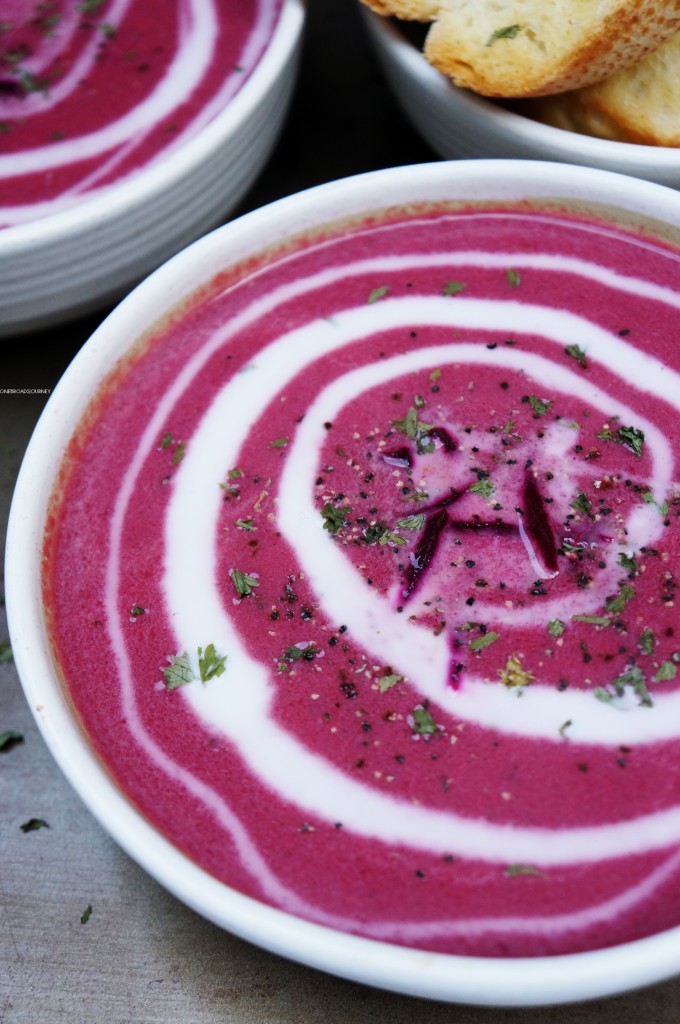 Creamy Beet and Ginger Dairyless Soup