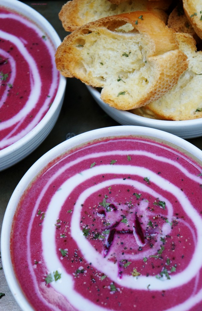 Creamy Beet and Ginger Dairyless Soup