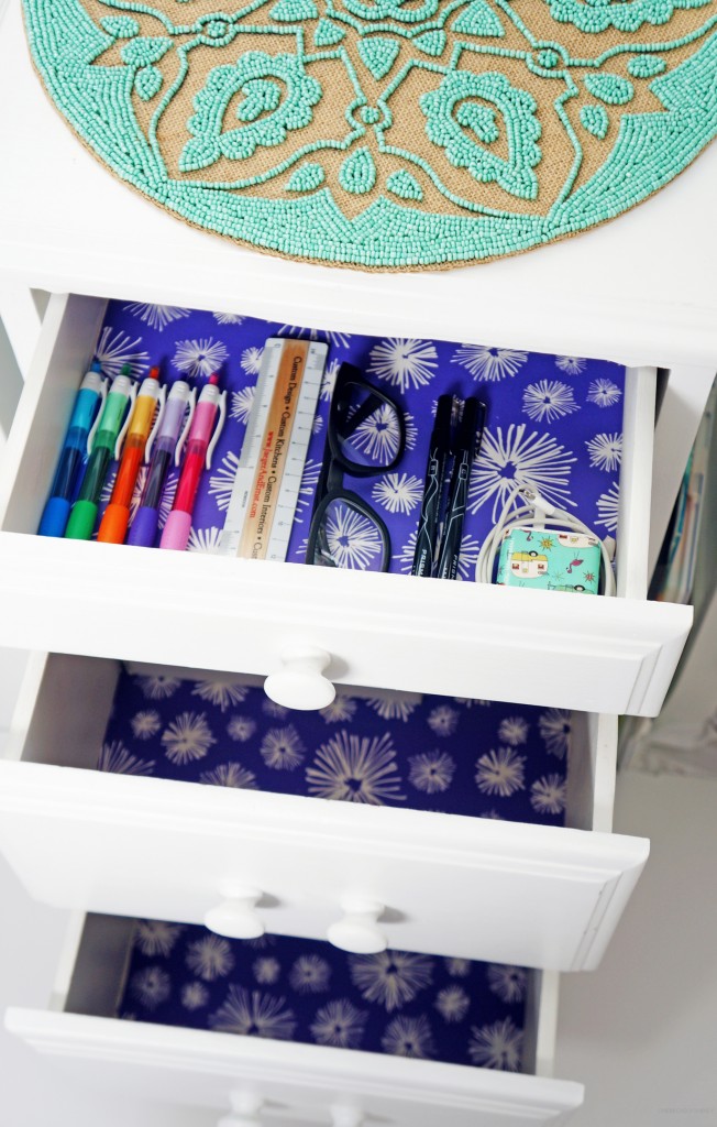 DIY Teluna Wallpaper drawers