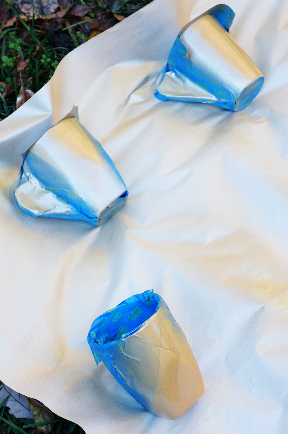 DIY Gold Geometric Mugs