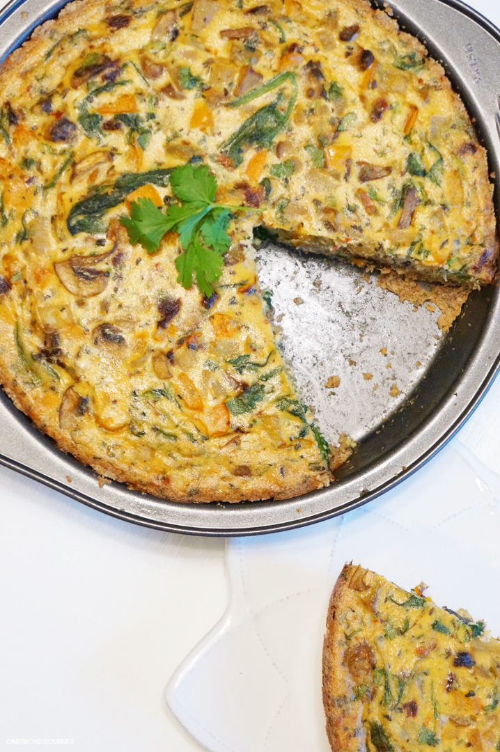 Egg and Tofu Veggie Quiche – One Broads Journey