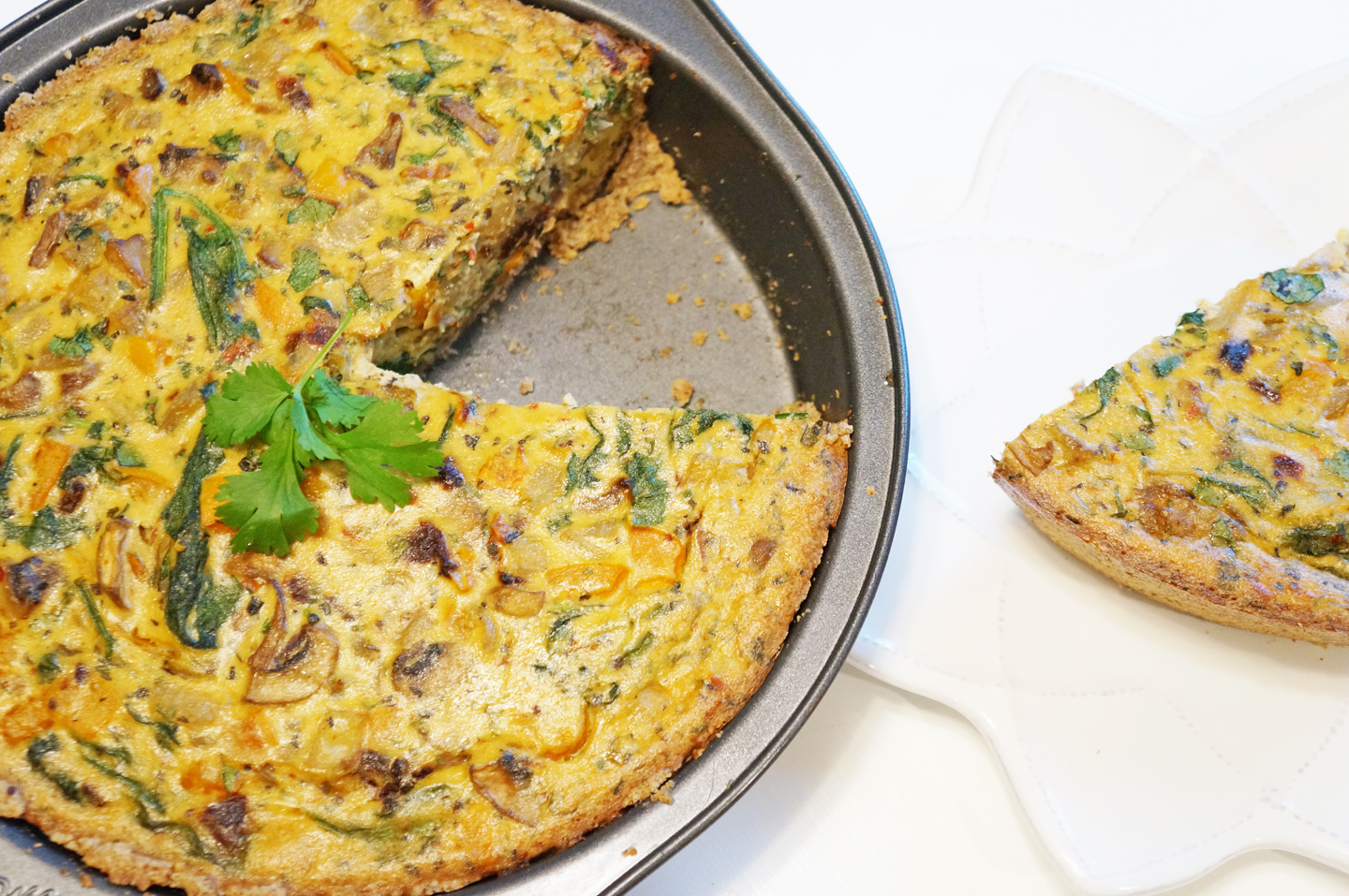 Tofu Egg Veggie Quiche