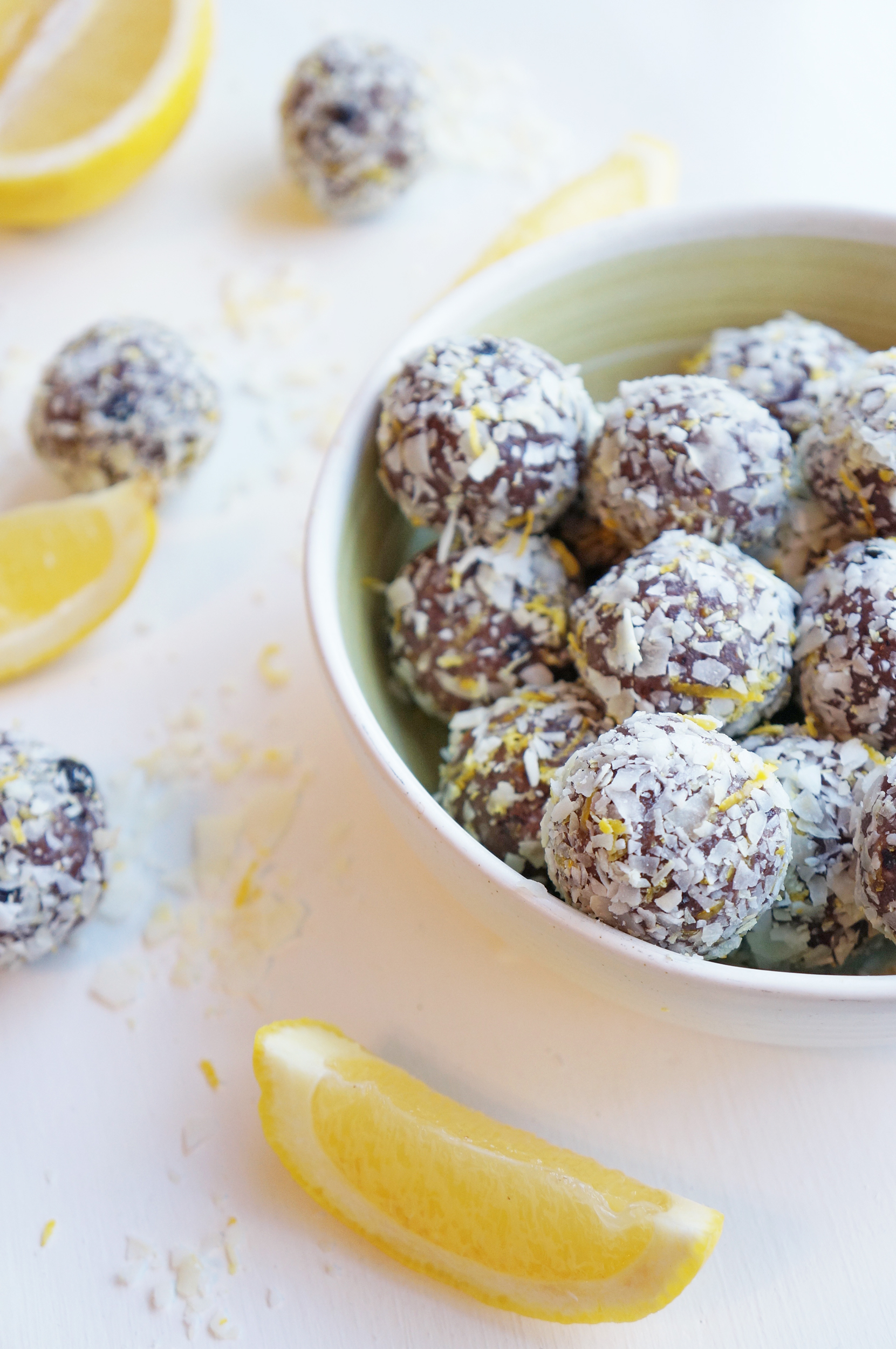 Blueberry Coconut Protein Balls