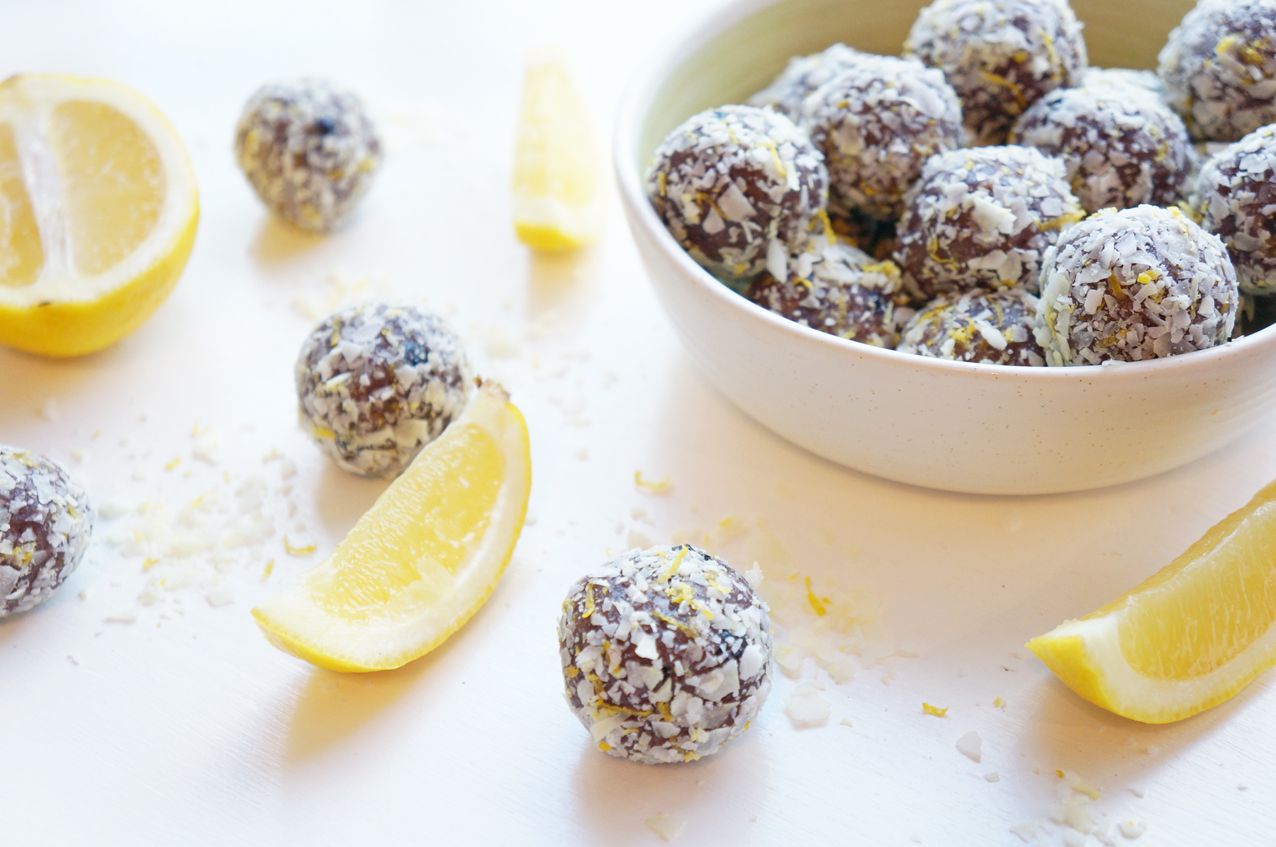 Blueberry Coconut Protein Balls