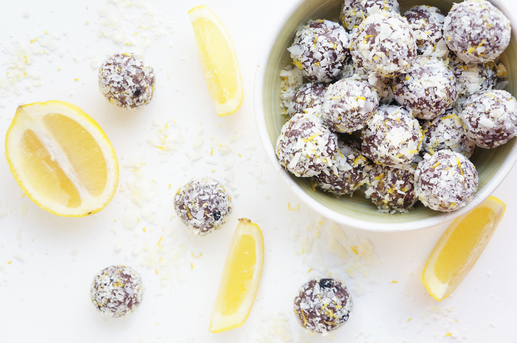 Blueberry Coconut Protein Balls