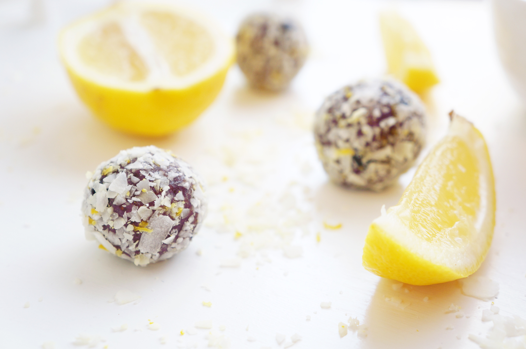 Blueberry Coconut Protein Balls