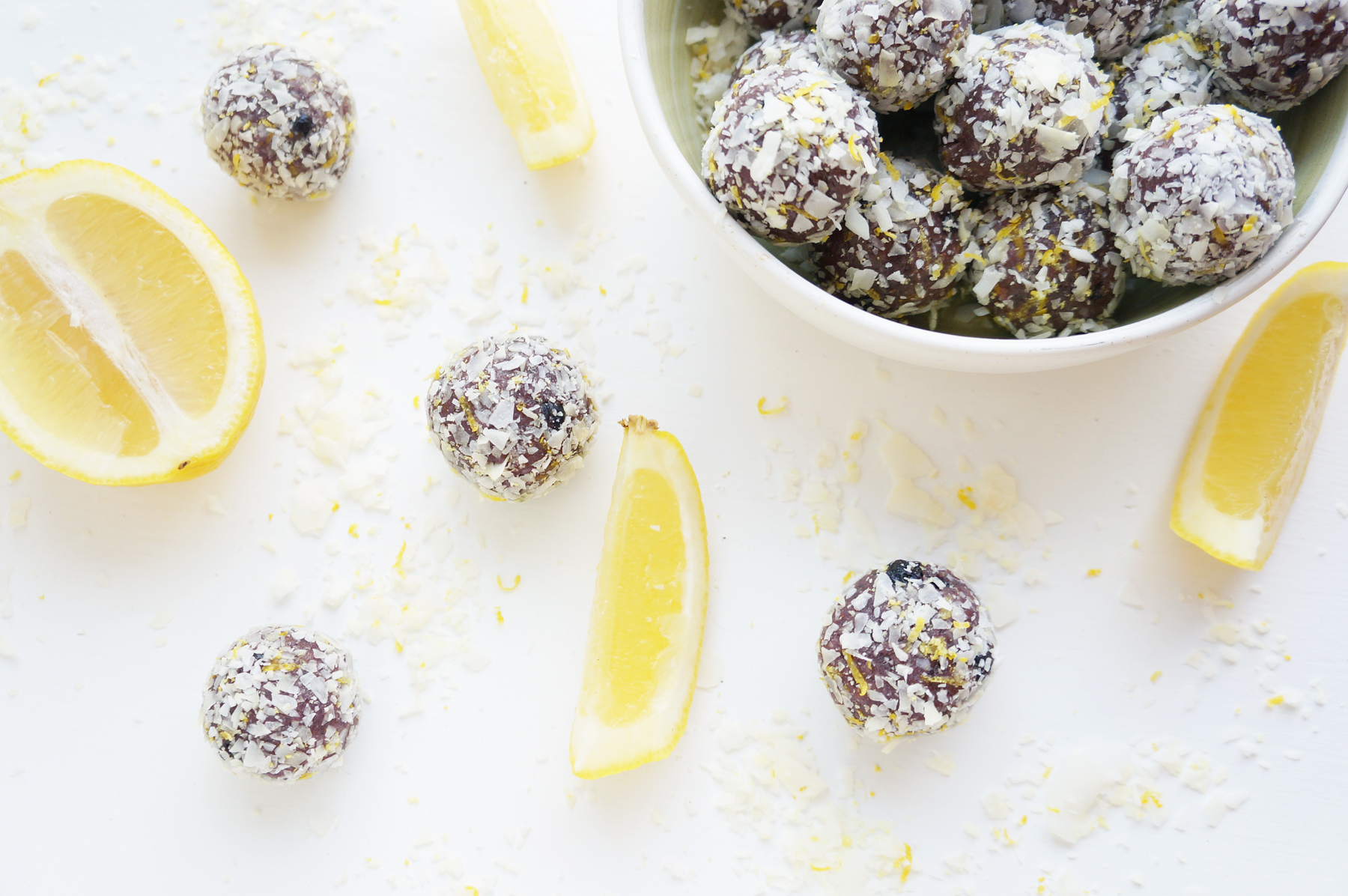 Blueberry Coconut Protein Balls