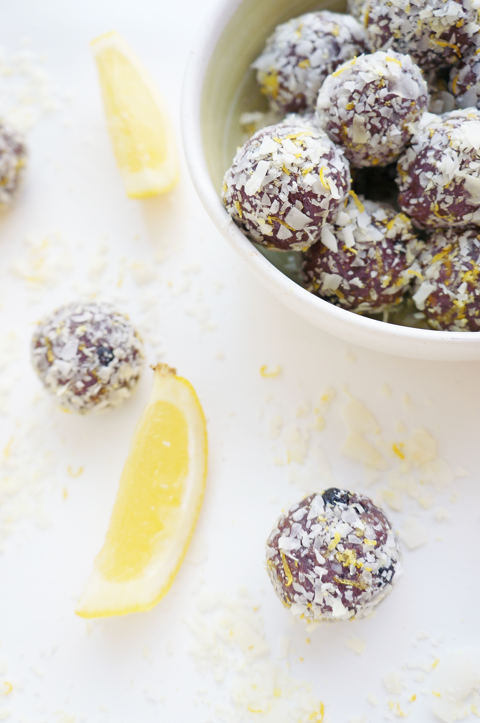 Blueberry Coconut Protein Balls