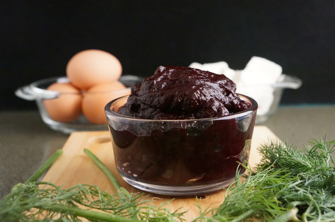 Beet Bread with Dill Cream Cheese Swirl