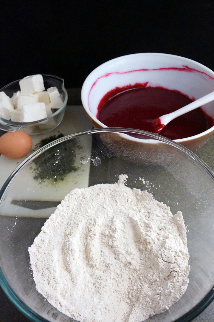 Beet Bread with Dill Cream Cheese Swirl