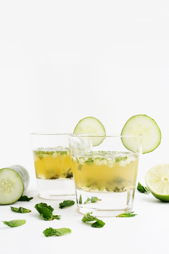 Cucumber Mint Whiskey Smash