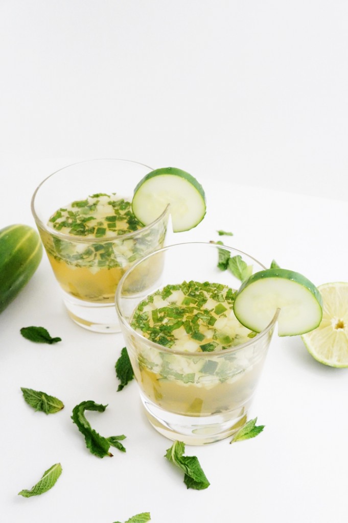 Cucumber Mint Whiskey Smash