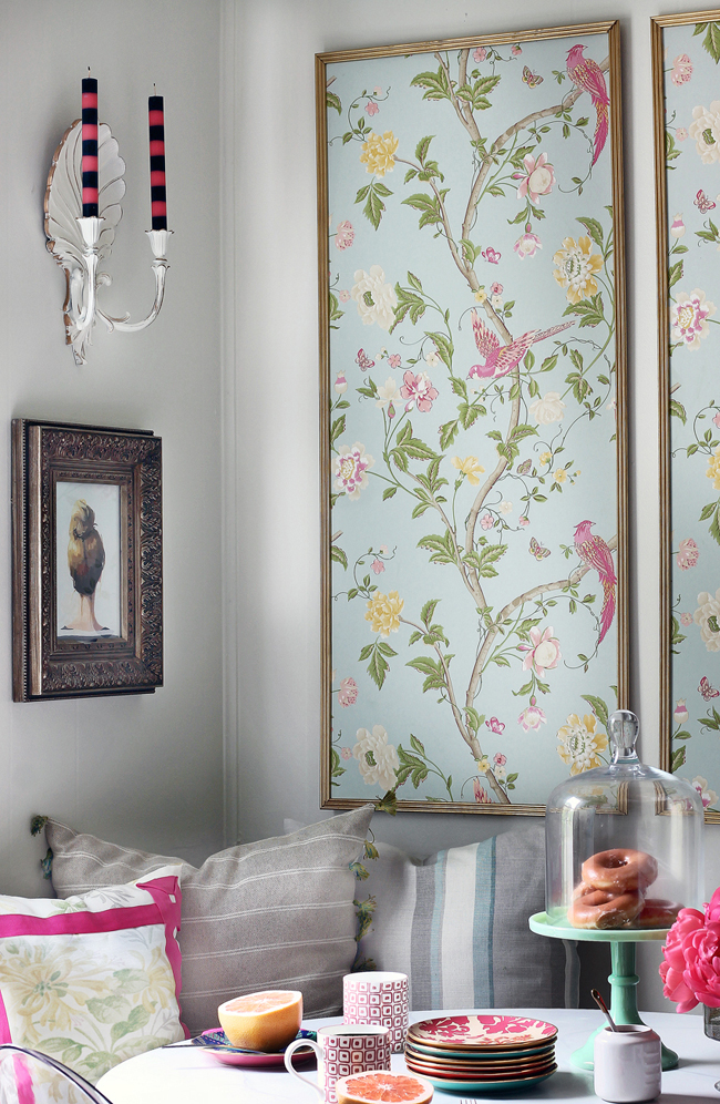 creative ways to use wallpaper