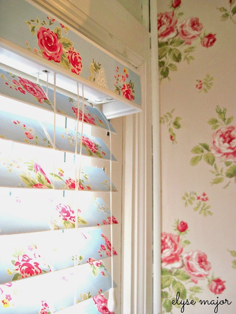 wallpapered blinds