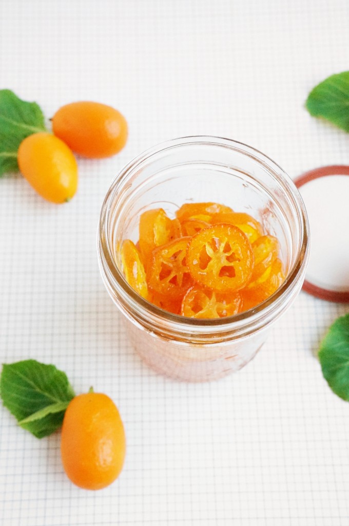 candied kumquats and kumquat simple syrup