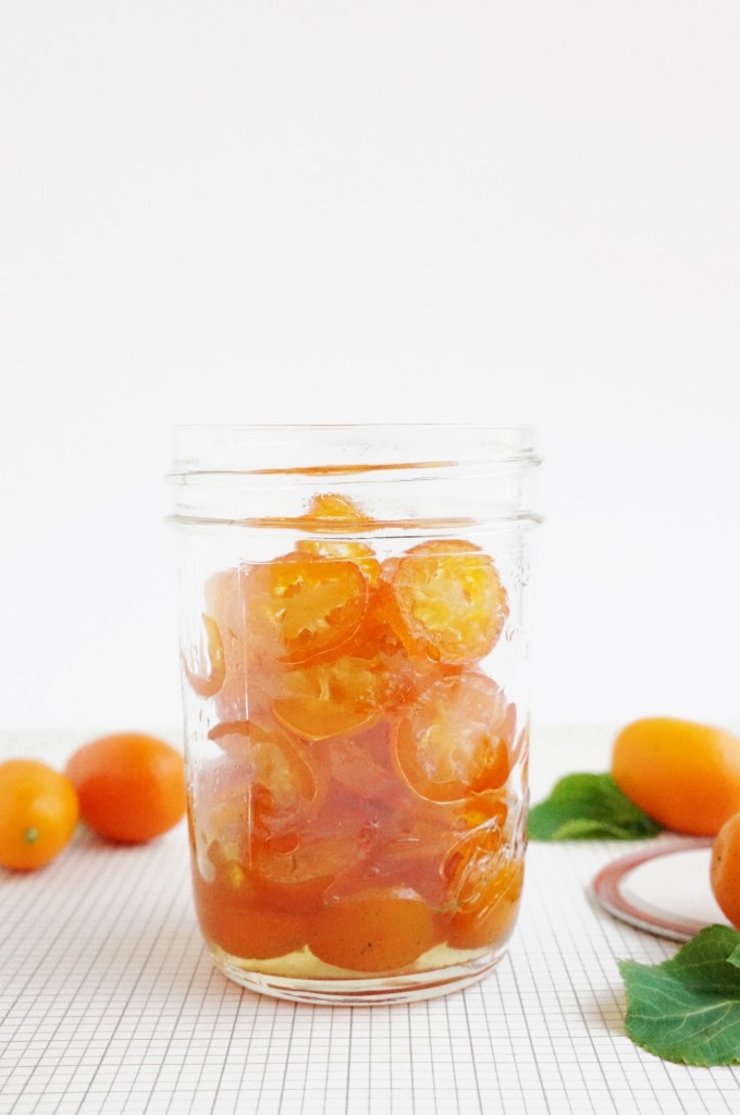 candied kumquats and kumquat simple syrup