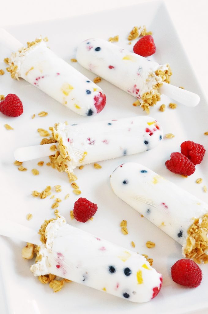 yogurt parfait popsicles