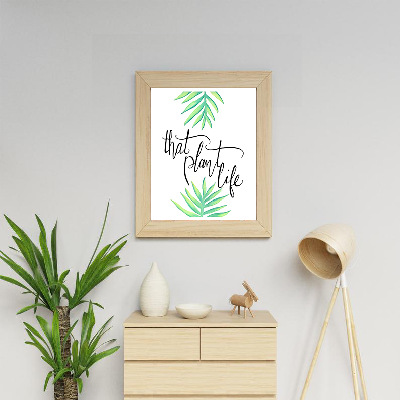 That plant life print by Teluna bohemian home decor