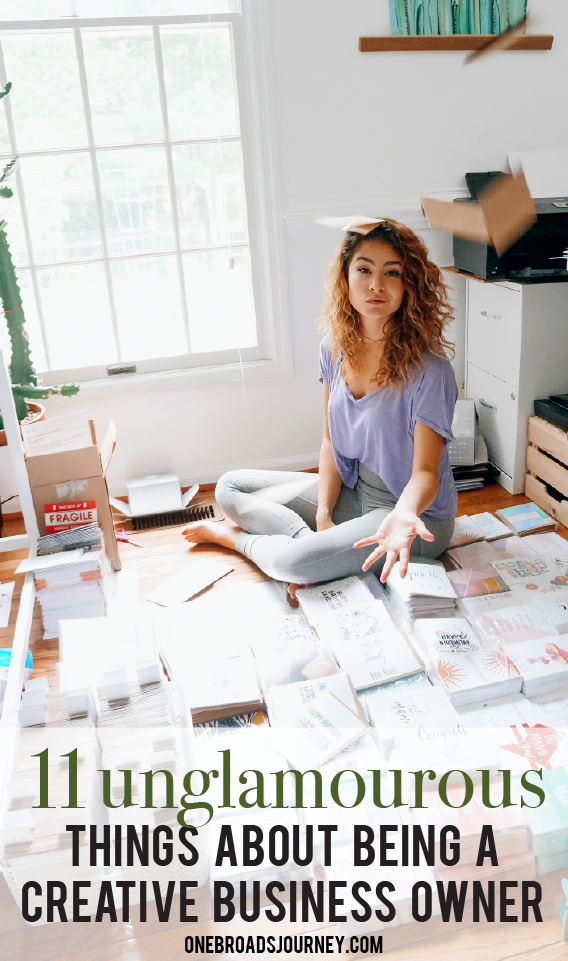 11 Unglamorous Things About Being a Creative Business Owner. In her studio