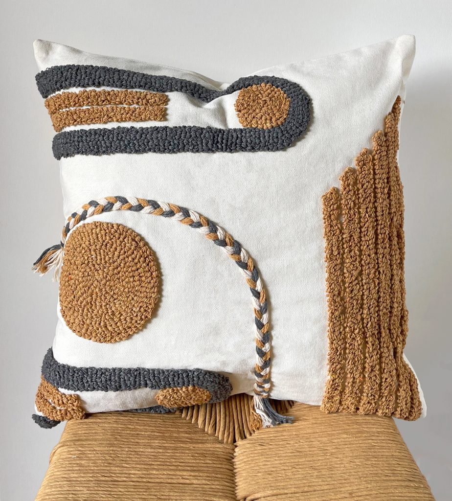 Kade Textured Pillows with Tassels - 8 Gorgeous Textured Tufted Pillows