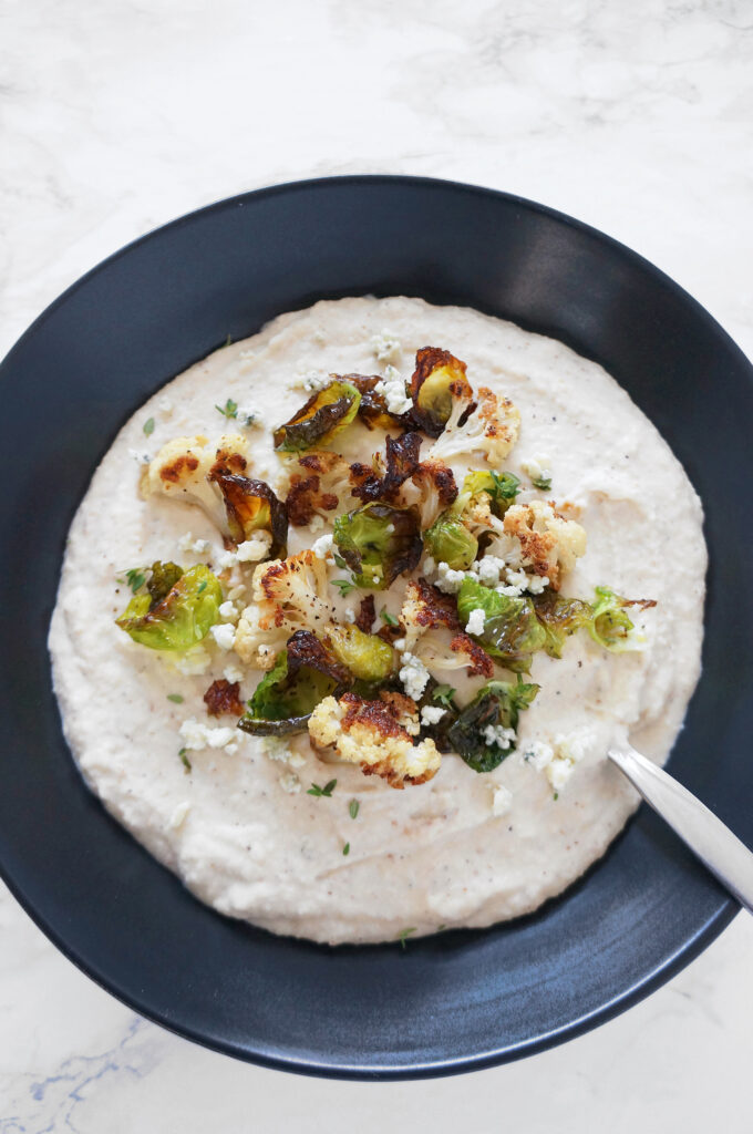 Cauliflower Brussels Goat Cheese