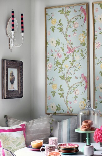 creative ways to use wallpaper