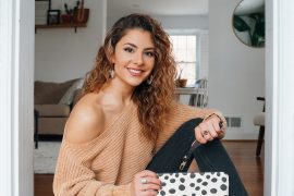 Chenille Dolman Sweater plus Teluna Cheetah Clutch